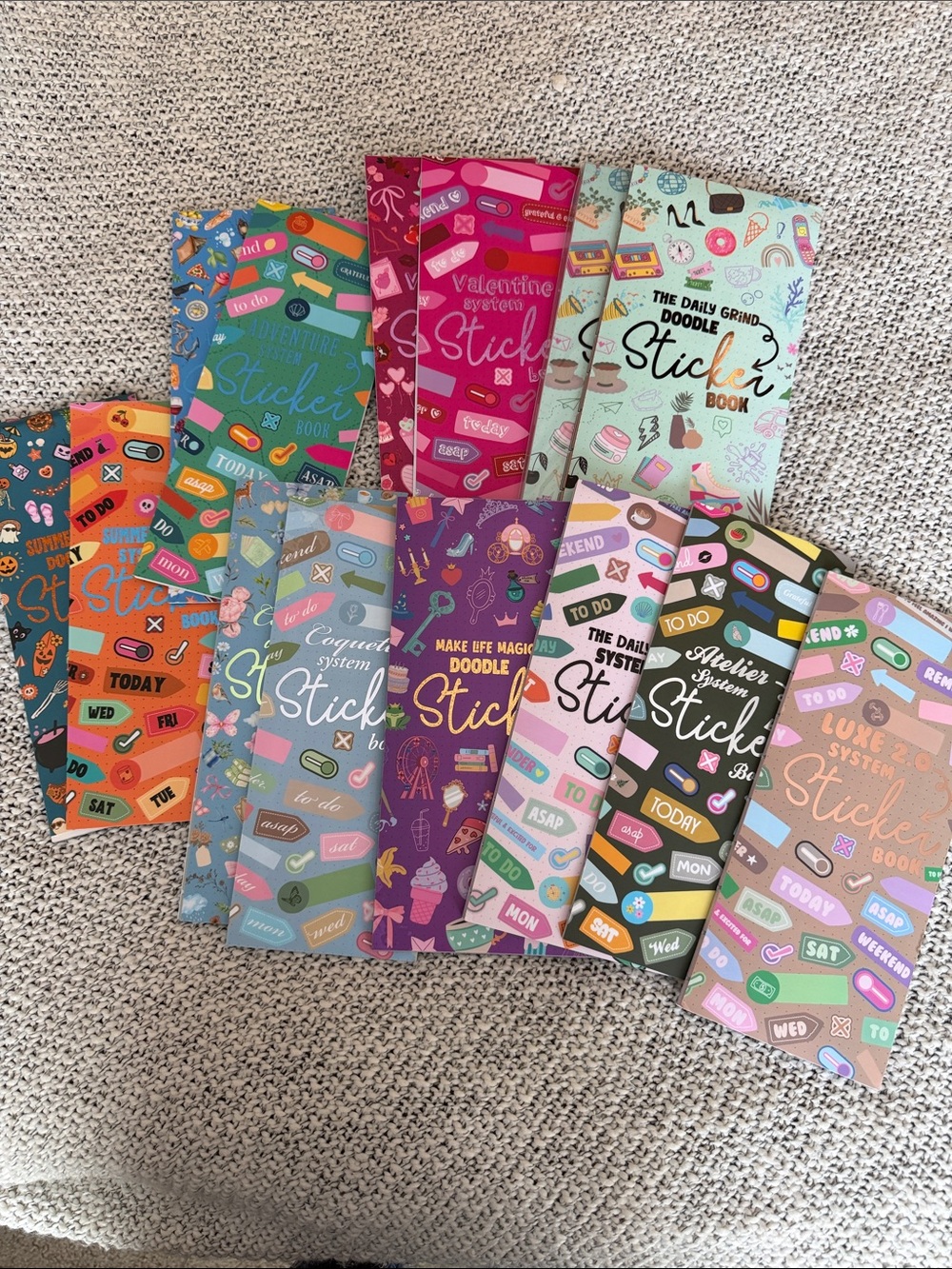 Assorted Colorful Sticker Books for Planners & Journals - Multi-Color